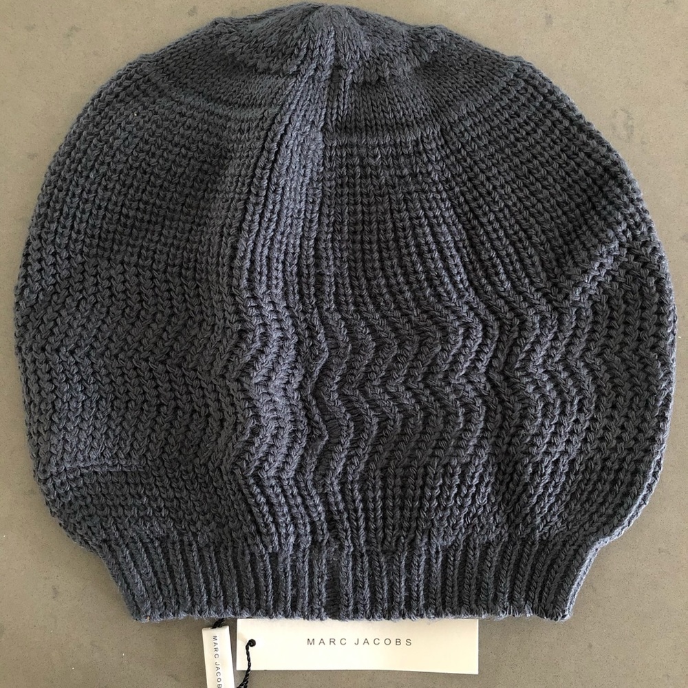 Marc Jacobs Unisex Beanie Hat Grey New with Tag